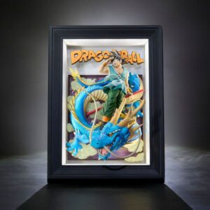 SON GOKU AND DRAGON CUADRO 3D DRAGON BALL TAMASHII ART