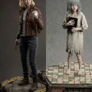 Resident Evil 3109 Studio Leon Grace Ashcroft Emily Resin Statue