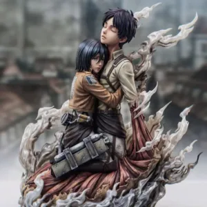 Attack on Titan Saoirse Studio Mikasa Eren hugging