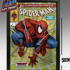 Marvel 3109 Studio Spider-Man Comic Cover 3D Wall Art