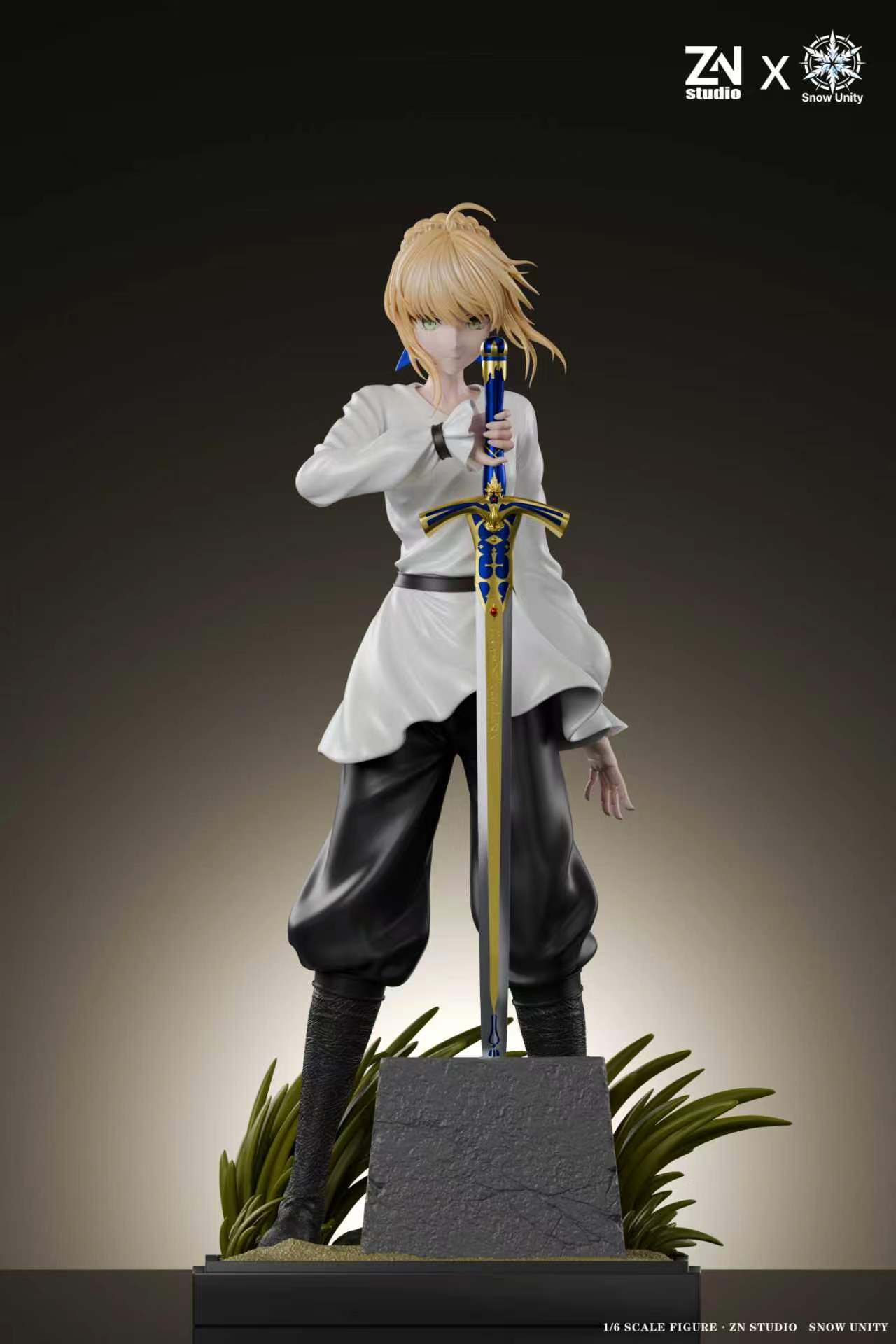 Snow Unity Studio ZN Studio Artoria Pendragon 1/6 Fate Stay Night estatua de resina
