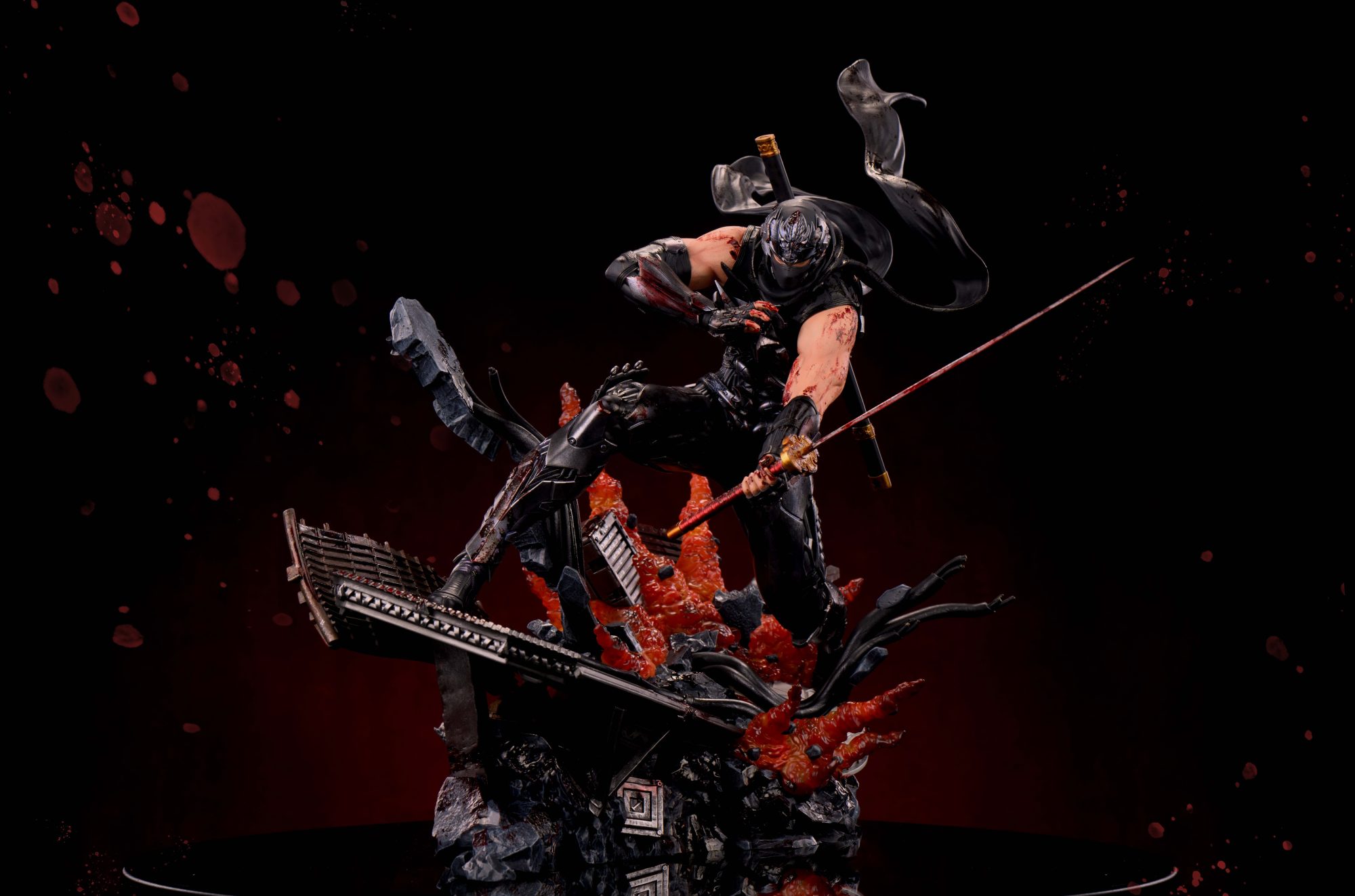 Sword X Wing Studio – Ryu Hayabusa 1/4 Resin Statue | Ninja Gaiden - Imagen 19