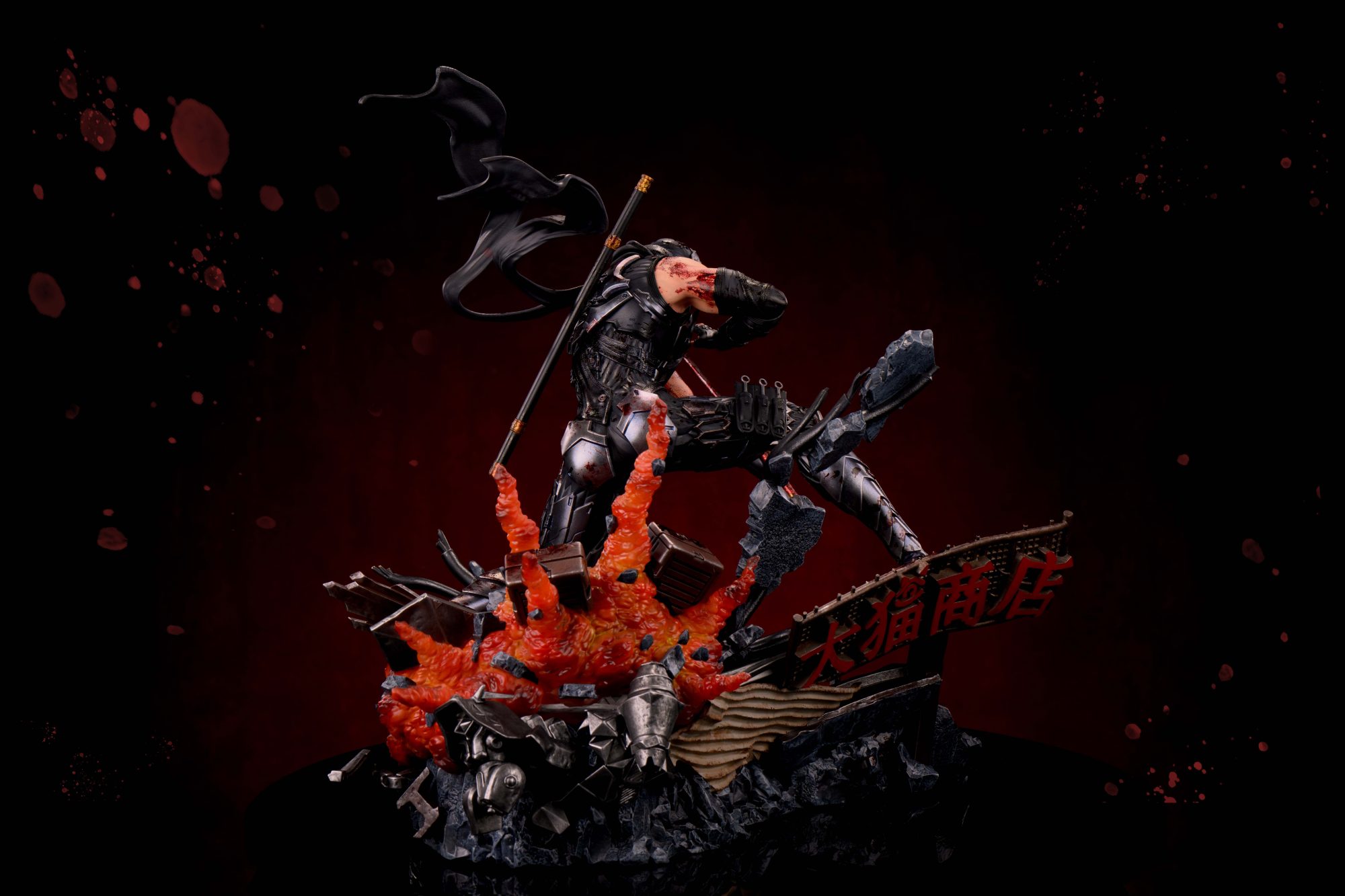 Sword X Wing Studio – Ryu Hayabusa 1/4 Resin Statue | Ninja Gaiden - Imagen 17