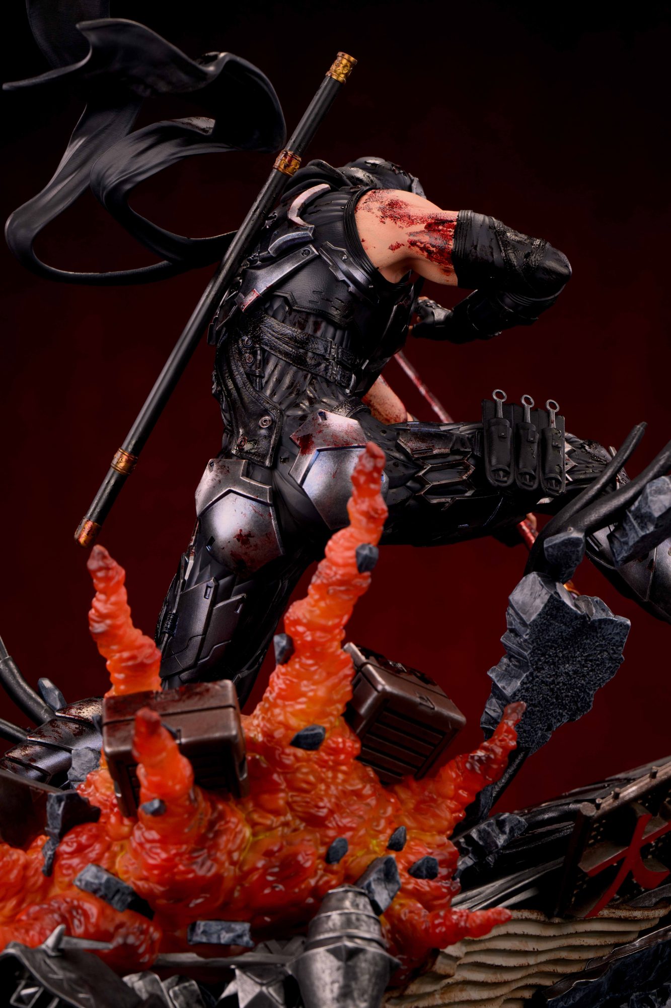 Sword X Wing Studio – Ryu Hayabusa 1/4 Resin Statue | Ninja Gaiden - Imagen 10