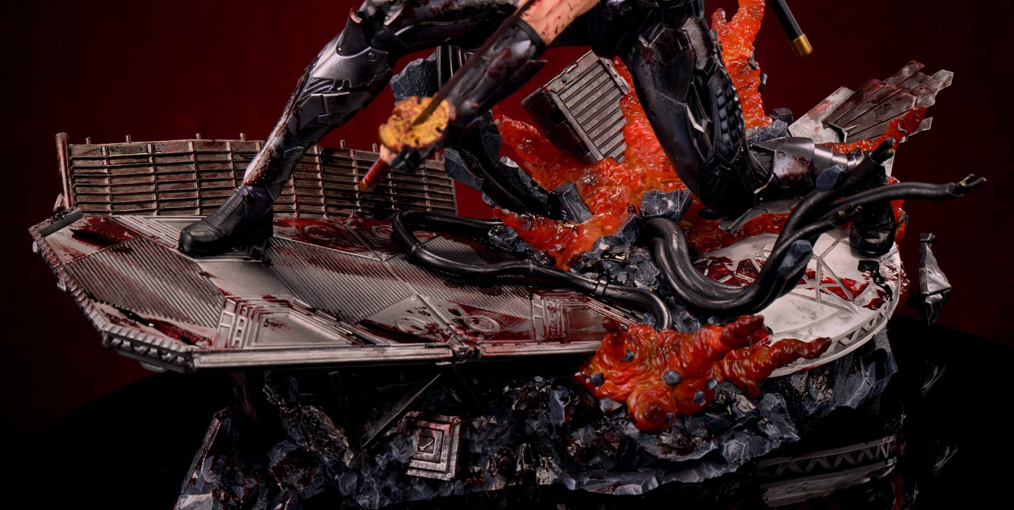 Sword X Wing Studio – Ryu Hayabusa 1/4 Resin Statue | Ninja Gaiden - Imagen 6