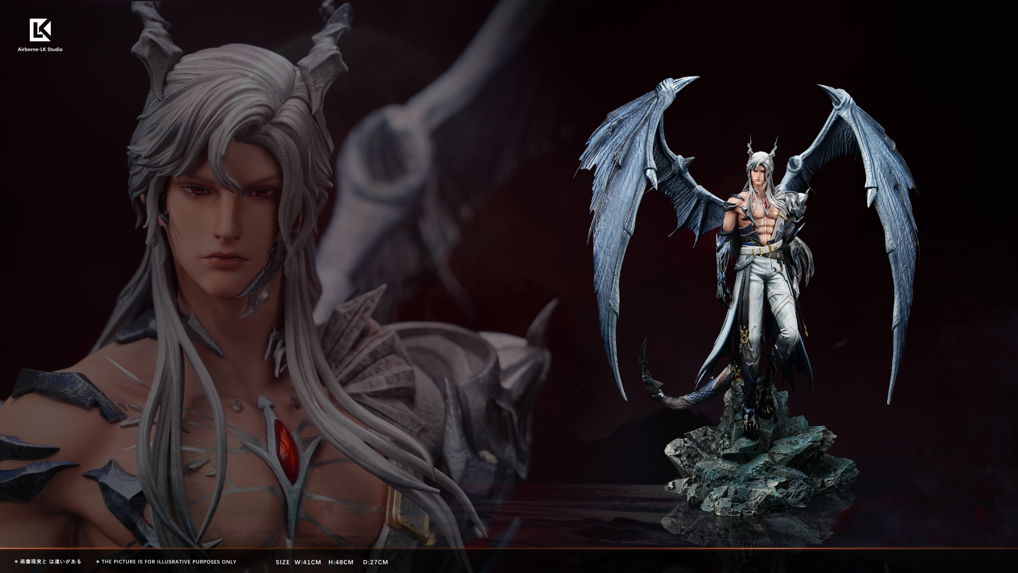 Airborne LK Studio – Dragon Sylus Resin Statue | Love and Deepspace - Imagen 9