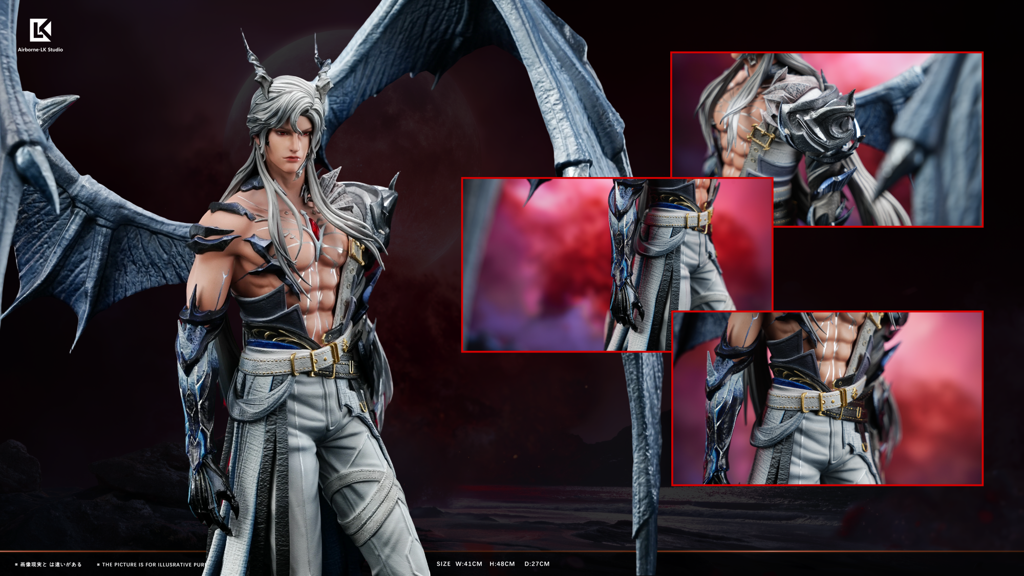 Airborne LK Studio – Dragon Sylus Resin Statue | Love and Deepspace - Imagen 8