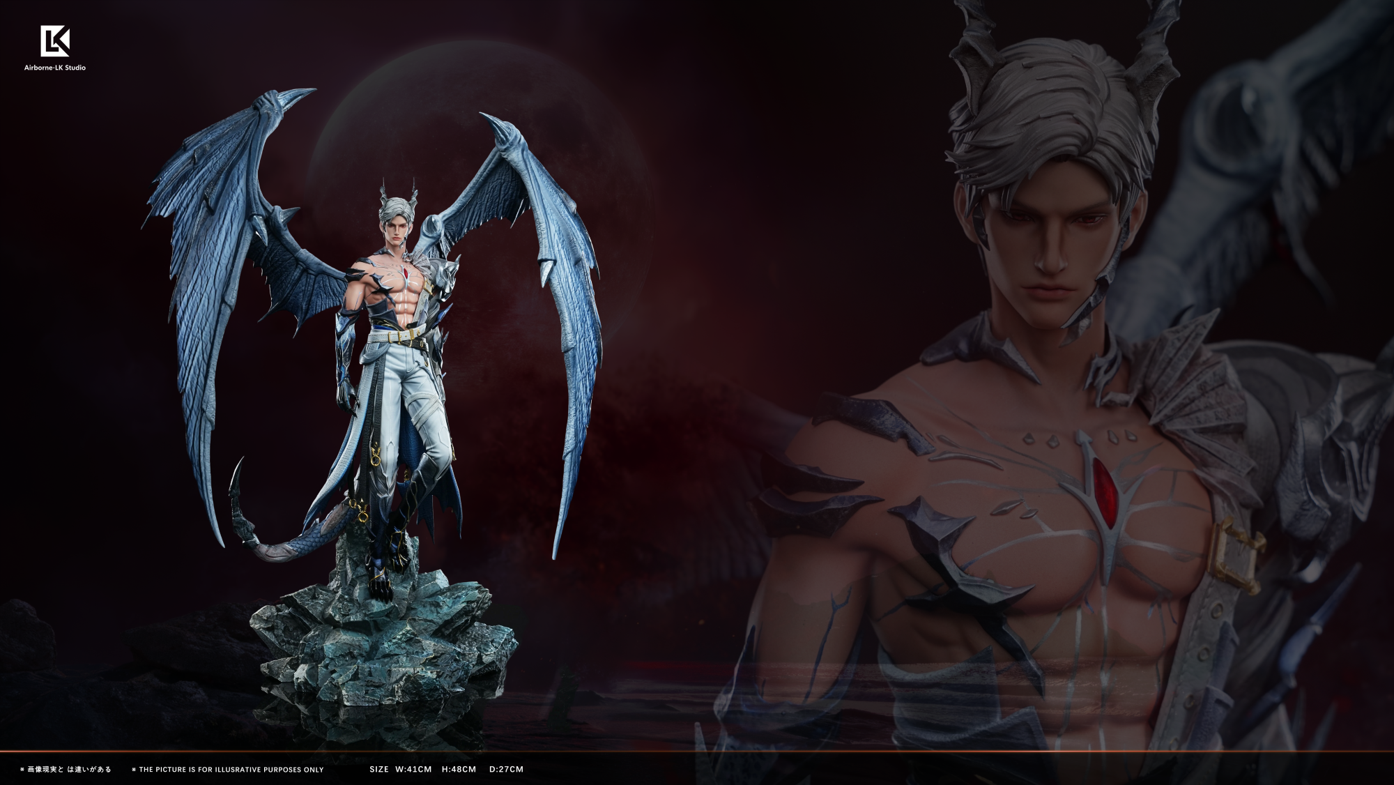 Airborne LK Studio – Dragon Sylus Resin Statue | Love and Deepspace - Imagen 5
