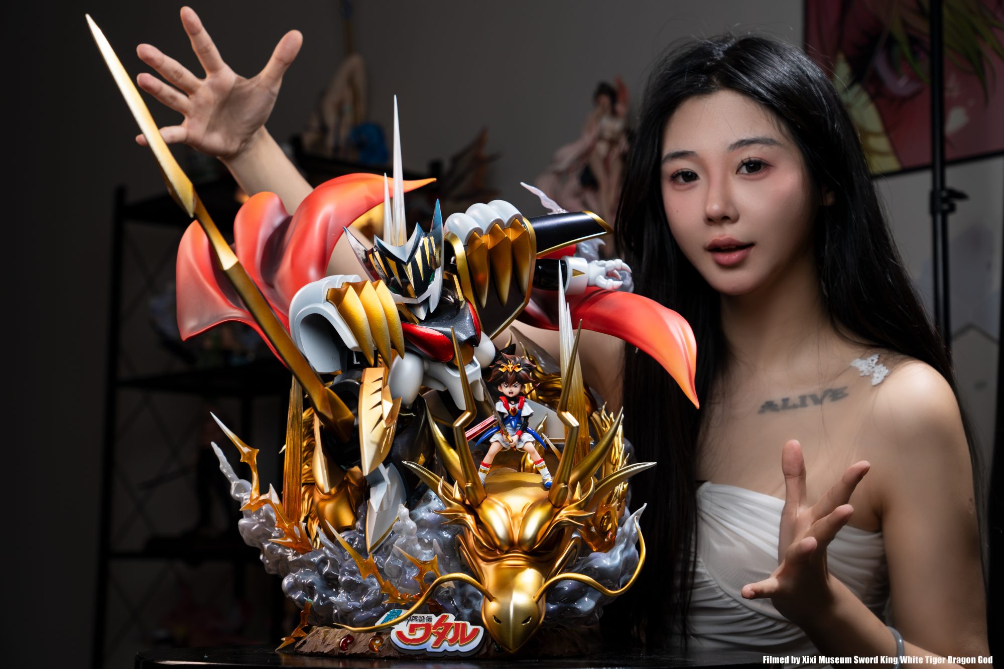 Mashin Hero Wataru Huan Su Studio Caliburn Ryujinmaru X Wataru Ikusabe Resin Statue - Imagen 9