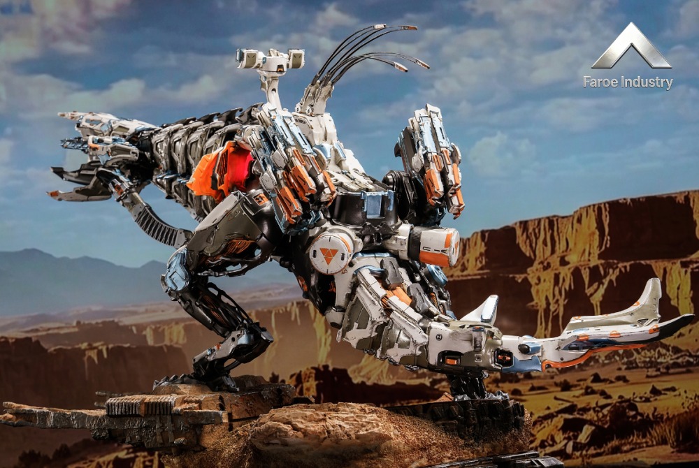 Faroe Industry Thunderjaw Horizon Zero Dawn estatua de resina