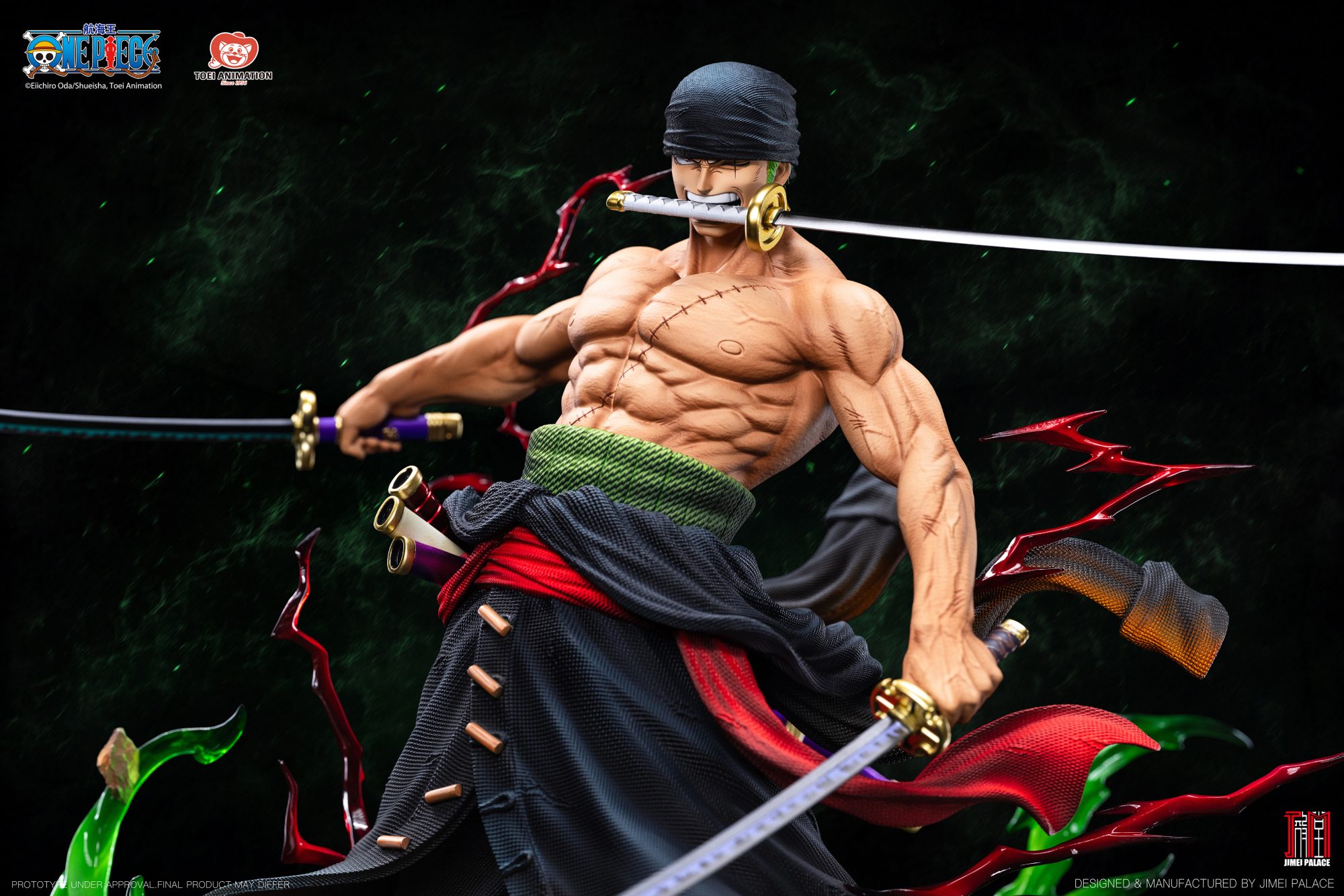 Jimei Palace Roronoa Zoro 1/6 Platinum Silicone Action Figure One Piece