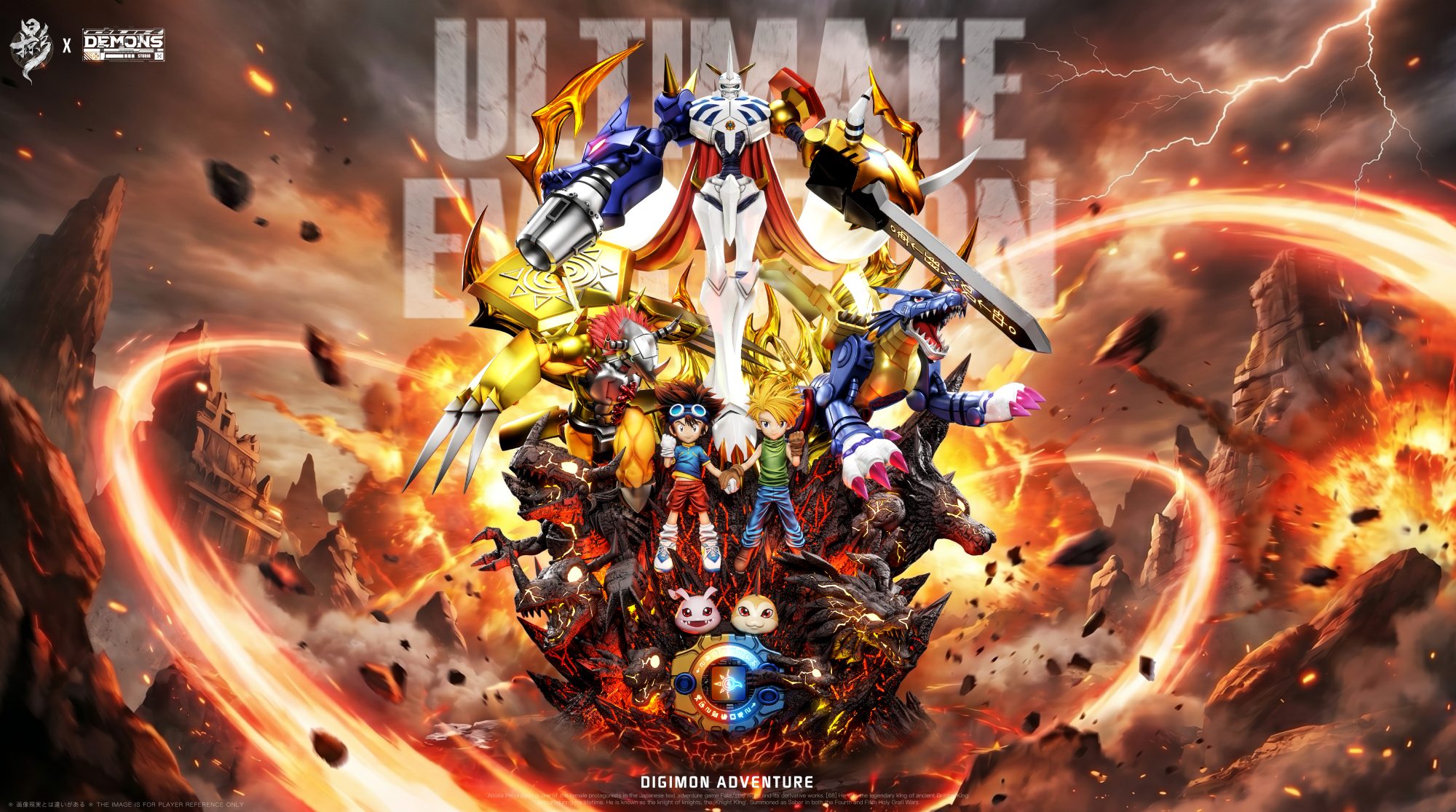 LueYing x Demons Studio Omegamon Resin Statue Digimon Adventure