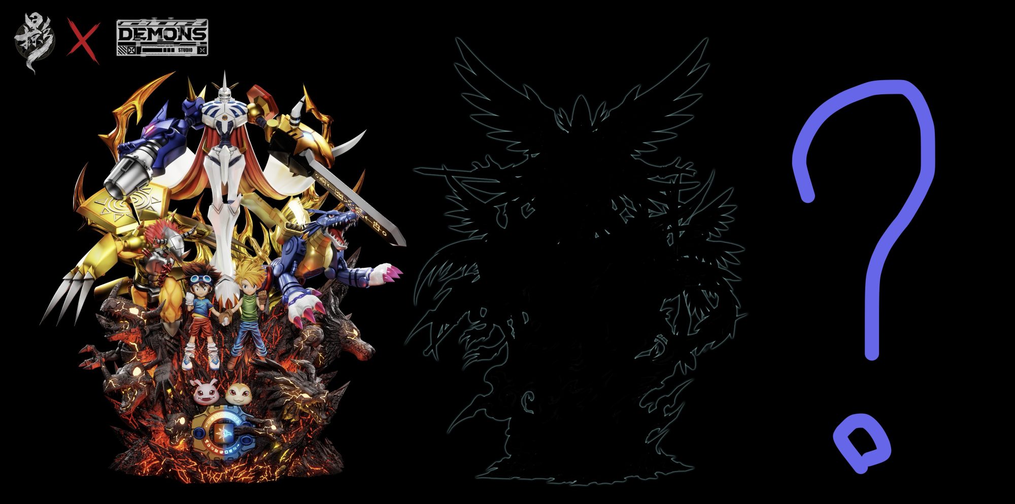 LueYing x Demons Studio Omegamon Resin Statue Digimon Adventure