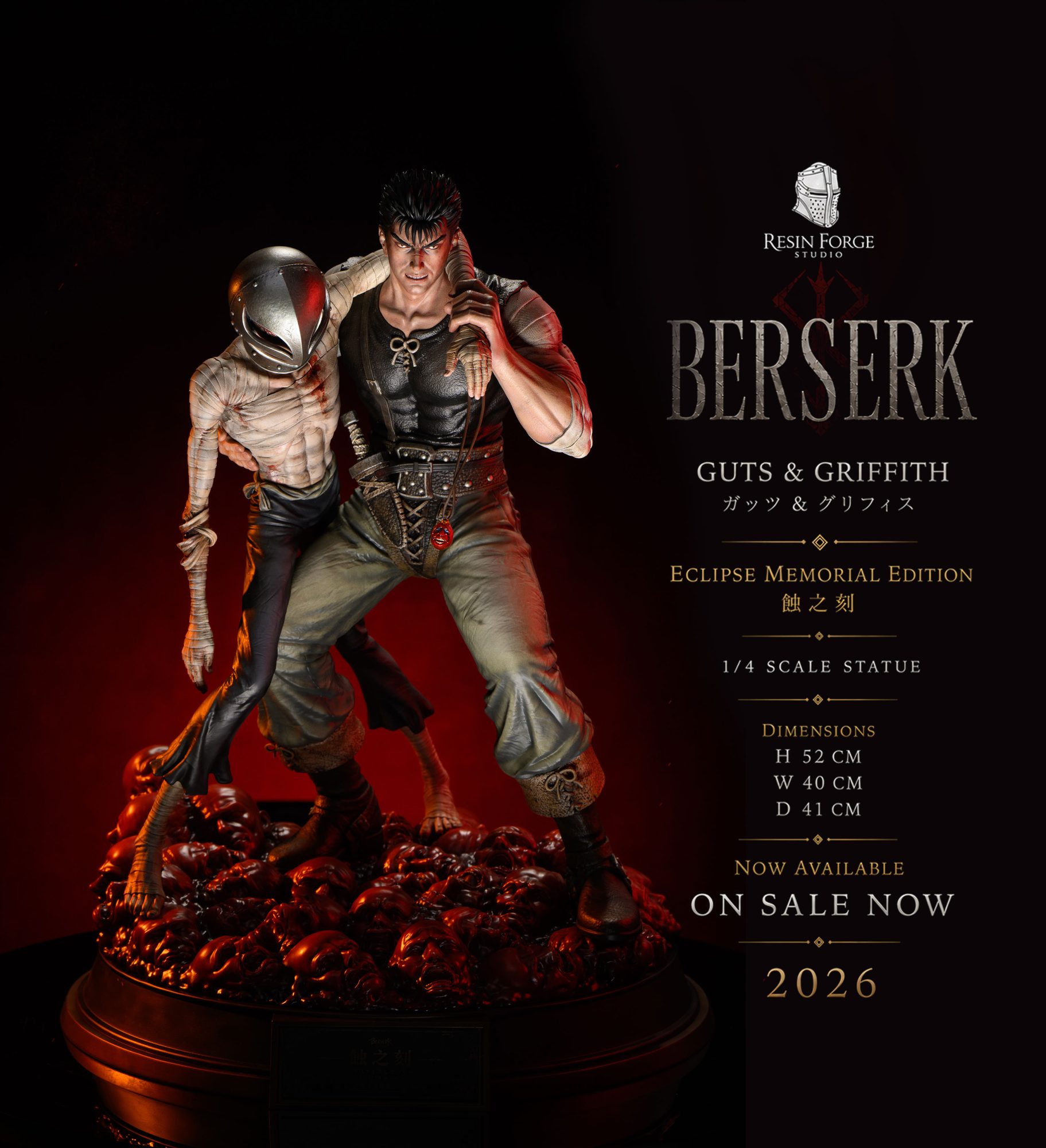 Resin Forge Studio Guts & Griffith 1/4 Resin Statue - Imagen 7