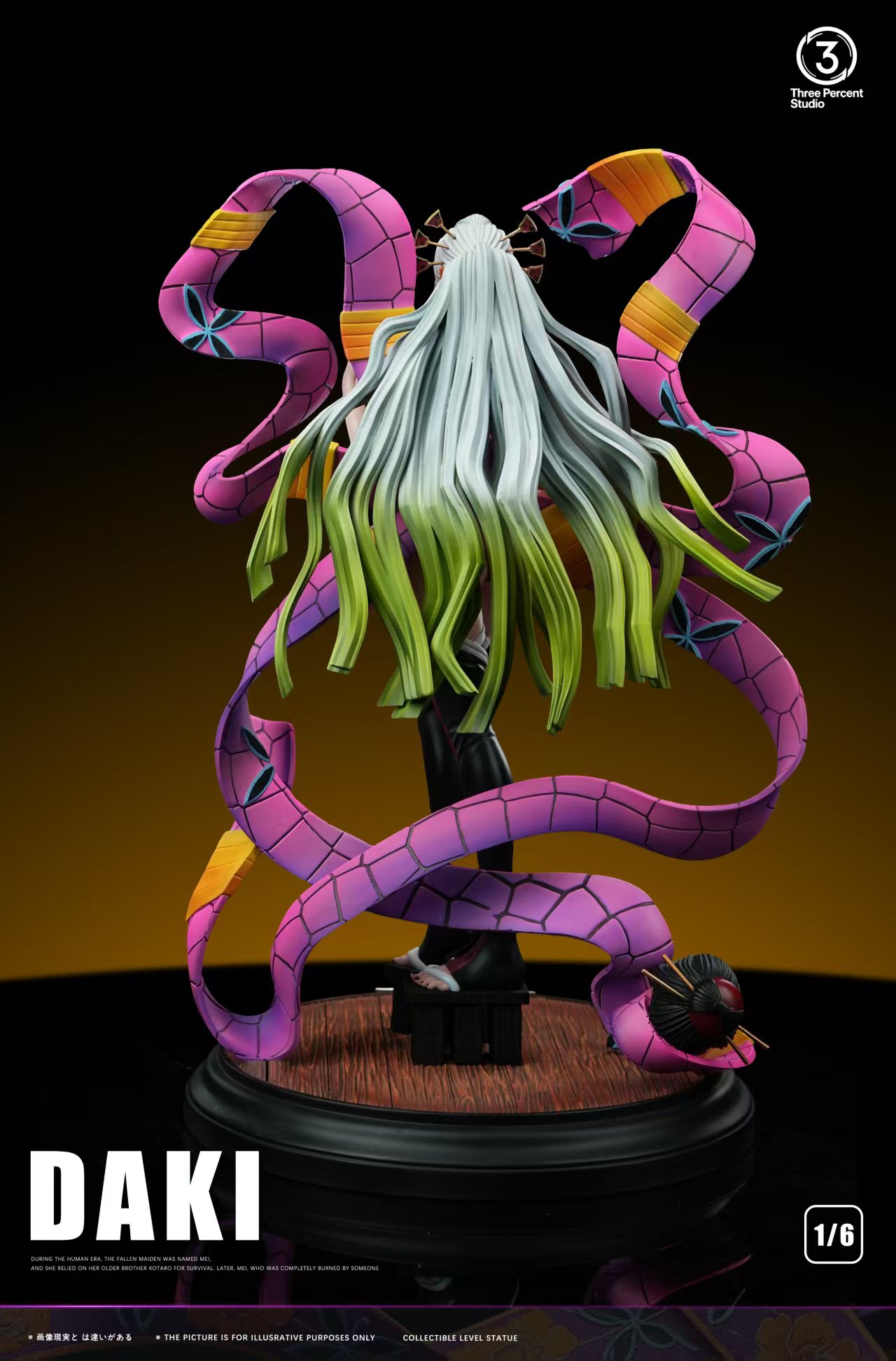 Three Percent Studio Daki Resin Statue - Imagen 4