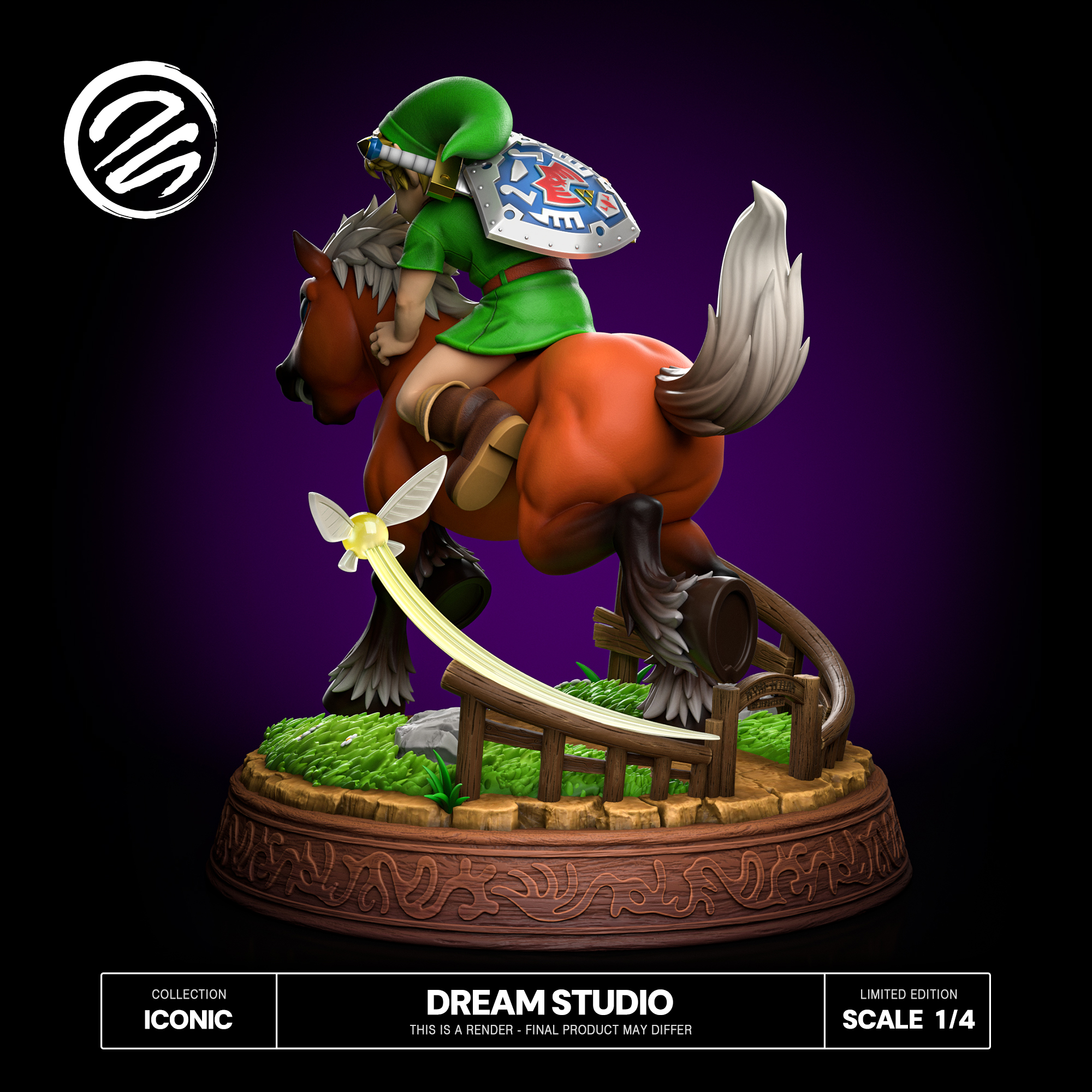 Dream Studio Young Link & Epona 1/4 Resin Statue - Imagen 8