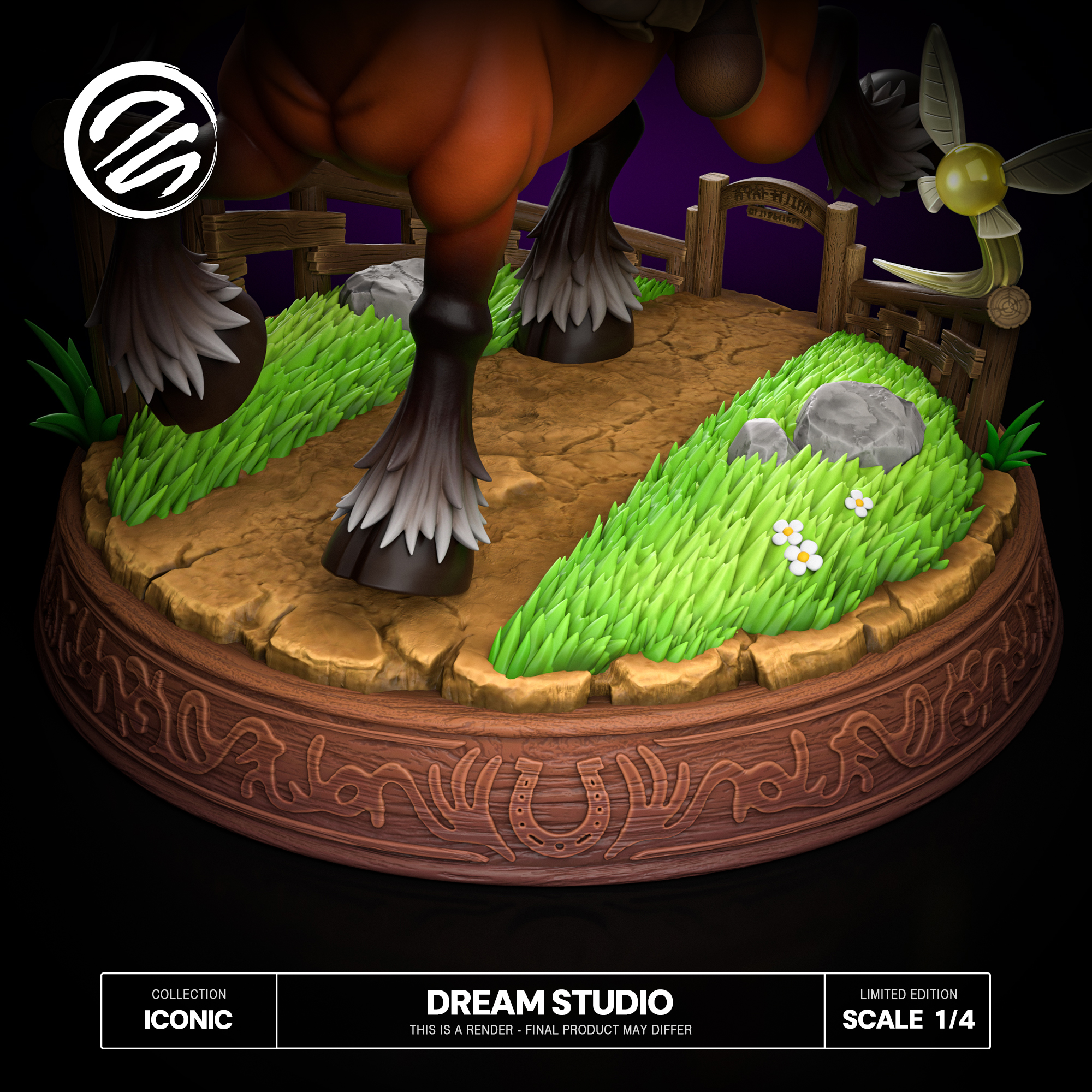 Dream Studio Young Link & Epona 1/4 Resin Statue - Imagen 3