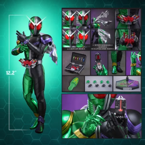 Hot Toys Kamen Rider W TMS195 Collector Edition figura articulada Cyclone Joker 1/6